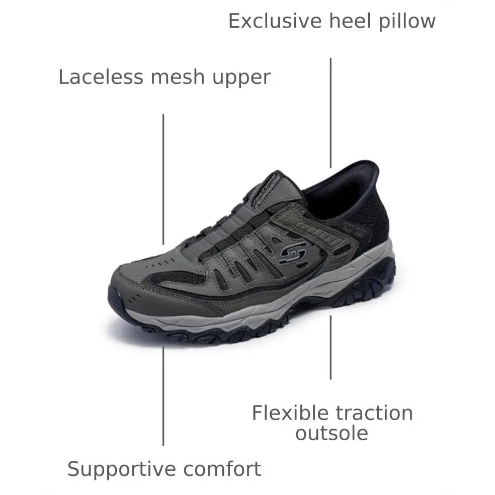 Skechers shoes - 237563 ww - 237563/237563WW-BRN - black charcoal 15