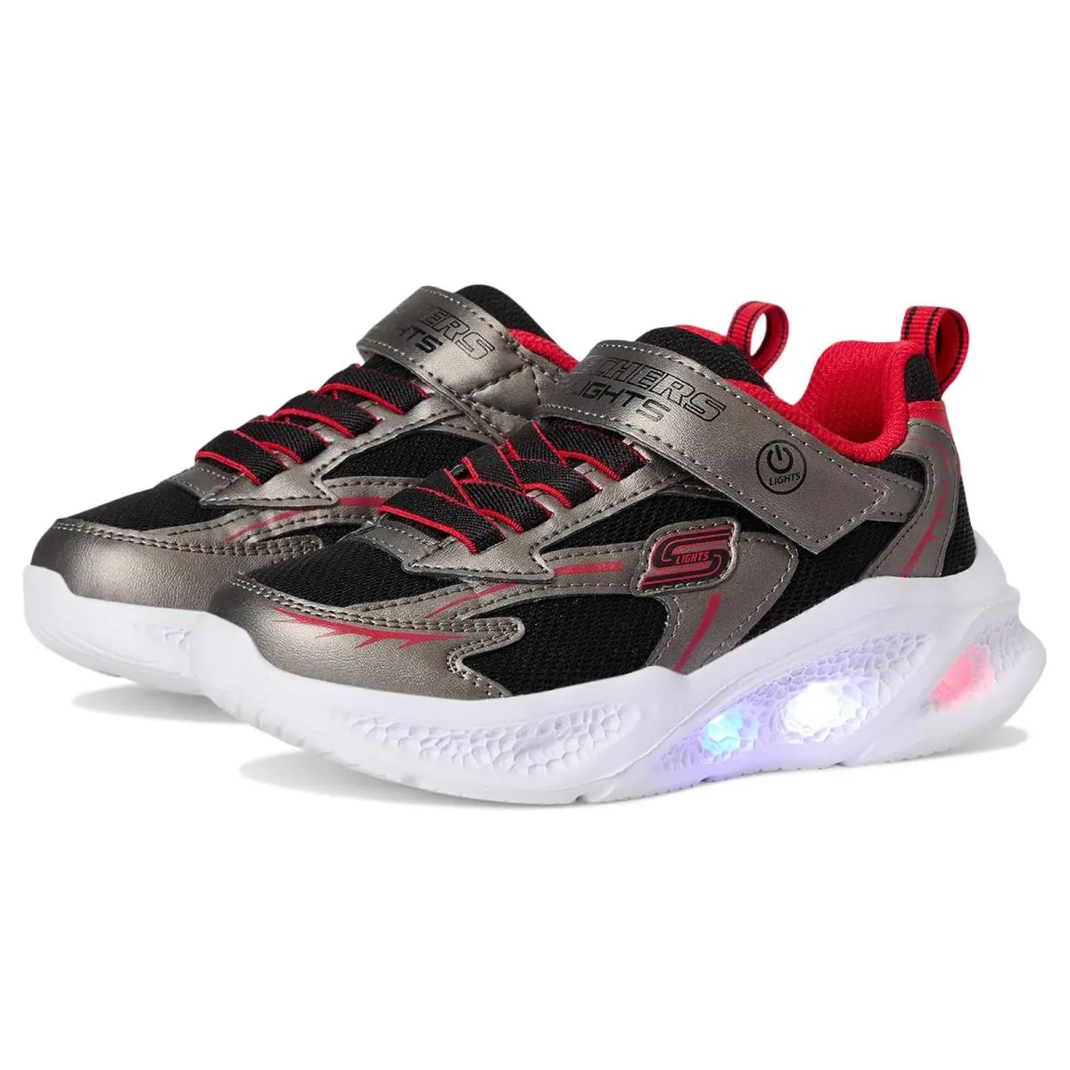 Skechers shoes - Gunmetal/Red 6