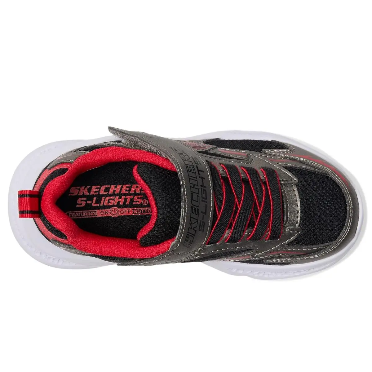 Skechers shoes - Gunmetal/Red 7