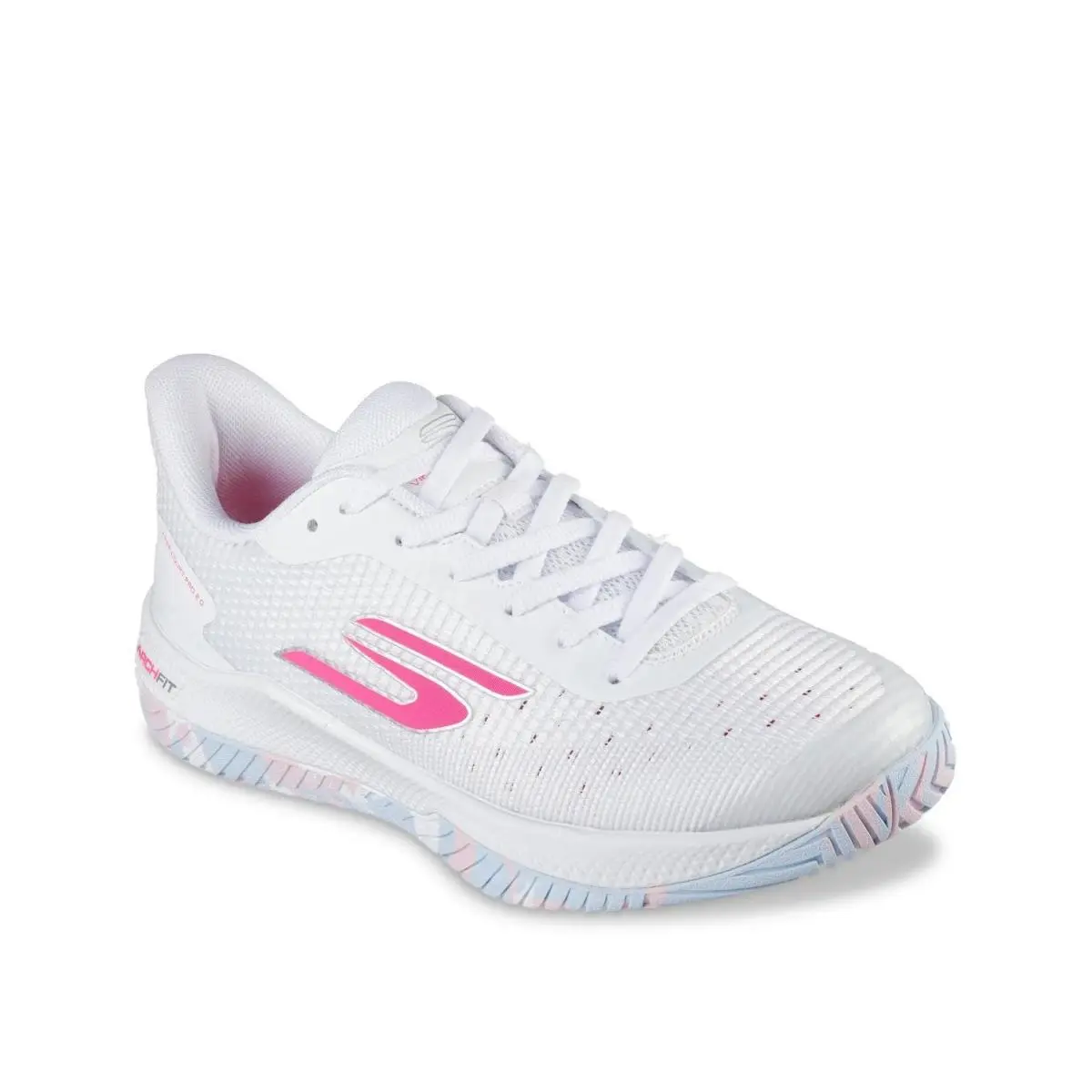 Deal  Viper Court Pro 2.0 Women`s Pickleball Shoes Various Colors White/Pink by Skechers