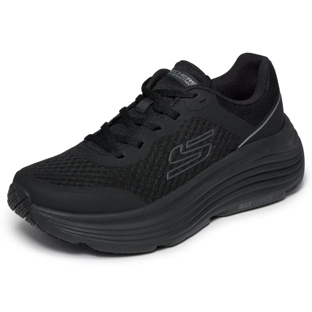 Skechers Women`s Slip Resistant Max Cushioning Engineered Mesh Lace Up