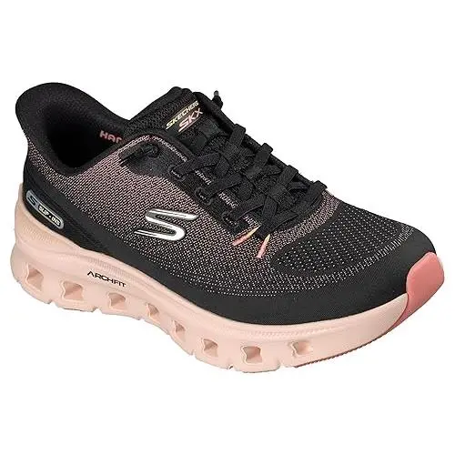 Skechers shoes - BLACK/CORAL 12