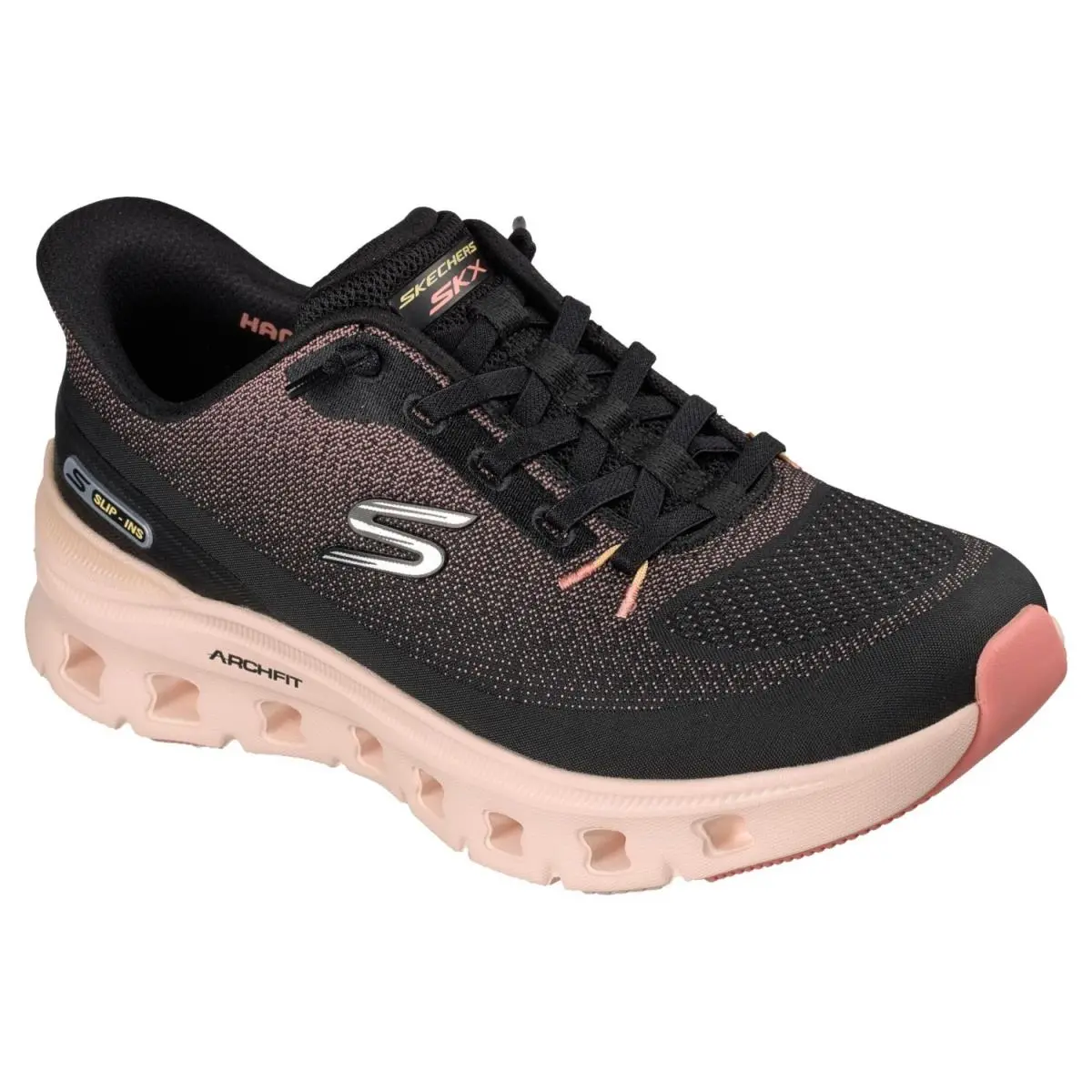 Skechers shoes - BLACK/CORAL 13