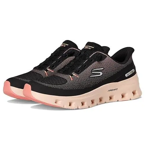 Skechers shoes - BLACK/CORAL 19