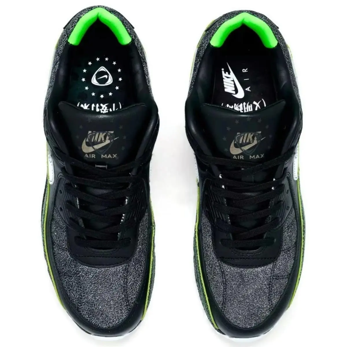 Nike shoes - Nike Air Max 90 SE Tiempo - Black, Maufacturer: Black/Black/Voltage Green/White 4