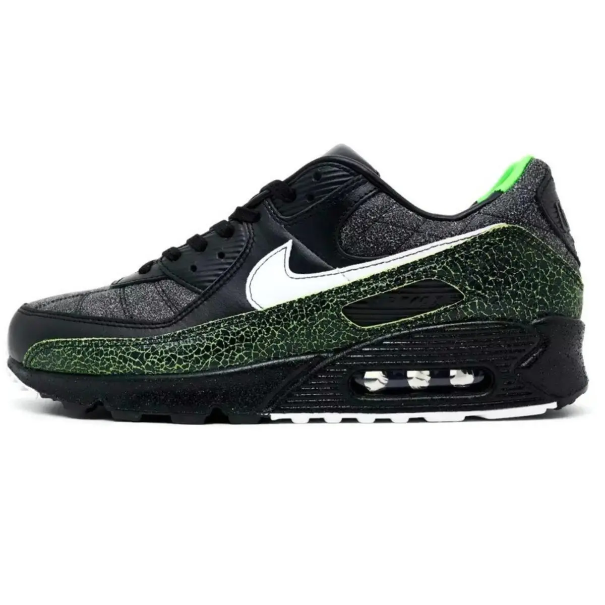Nike shoes - Nike Air Max 90 SE Tiempo - Black, Maufacturer: Black/Black/Voltage Green/White 7