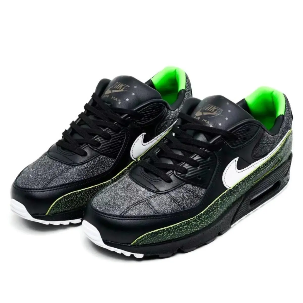 Nike shoes - Nike Air Max 90 SE Tiempo - Black, Maufacturer: Black/Black/Voltage Green/White 16