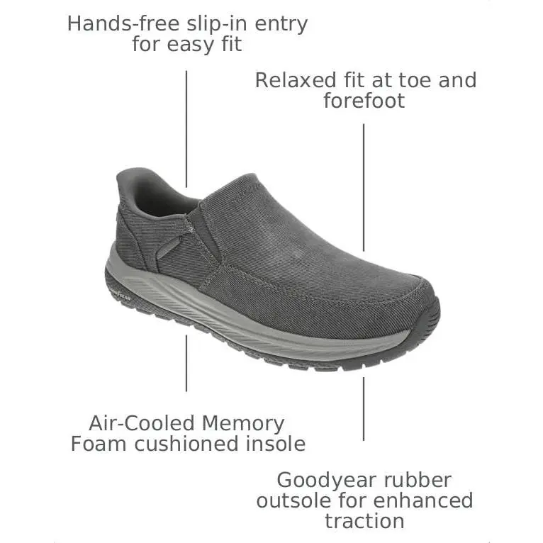 Skechers shoes - 205469 ww - 205469WW - charcoal 1