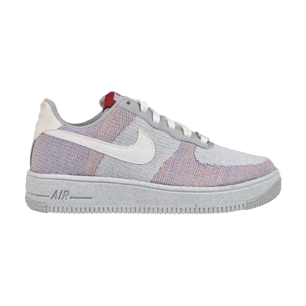 Nike Air Force 1 Crater Flyknit GS Big Kids` Shoes Wolf Grey DH3375-002 - Af1 Crater Flyknit
