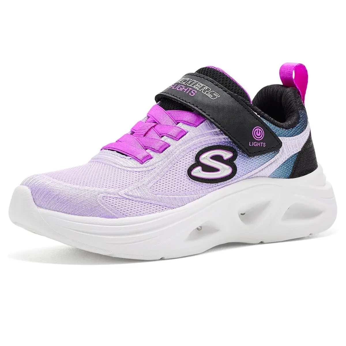 Girl`s  Kids Sola Glow 2.0 - Dazzle Steps 303729L Little Kid/big Kid by Skechers