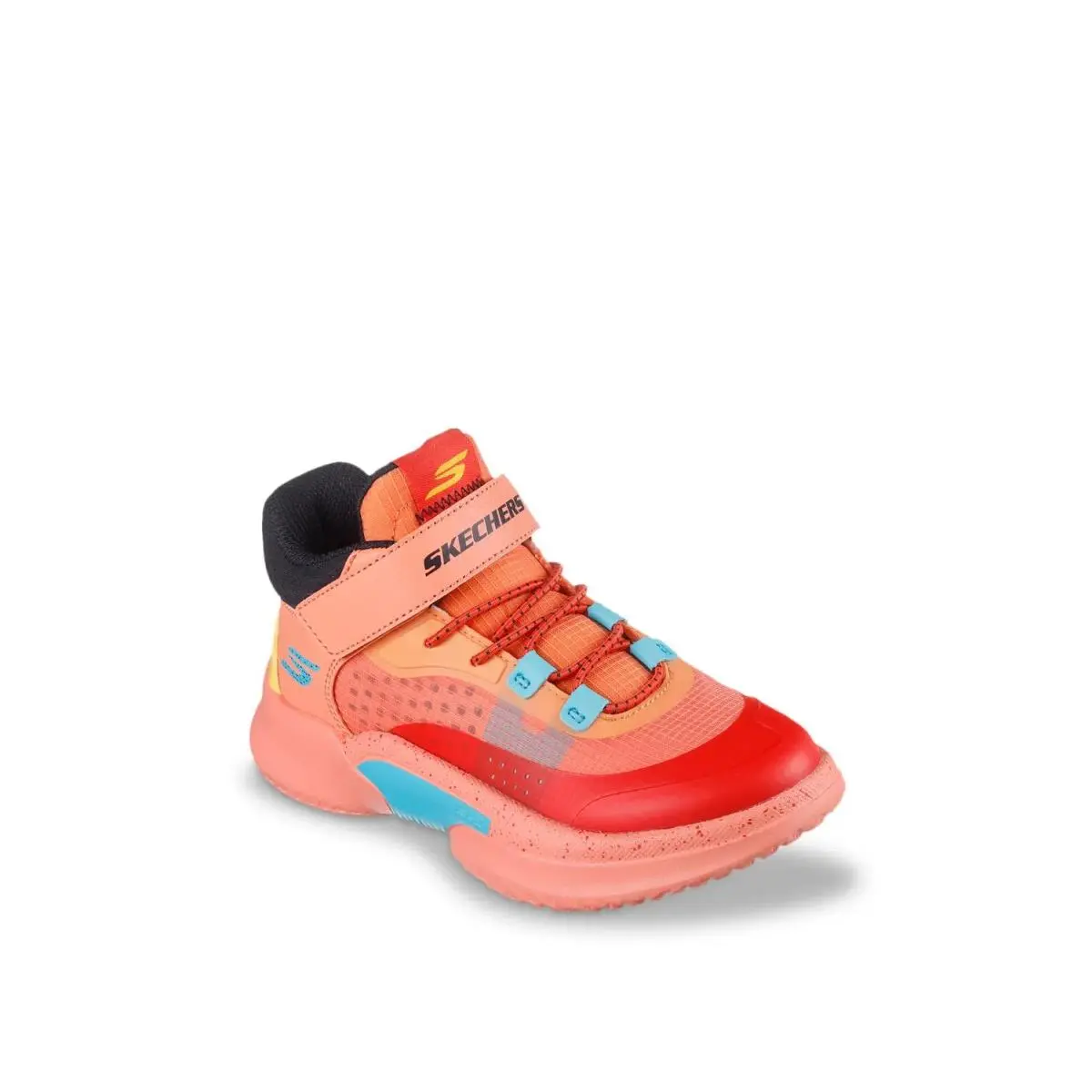 Boy`s Basketball Shoes  Court Hype Hooper Hero Sneaker Orange by Skechers