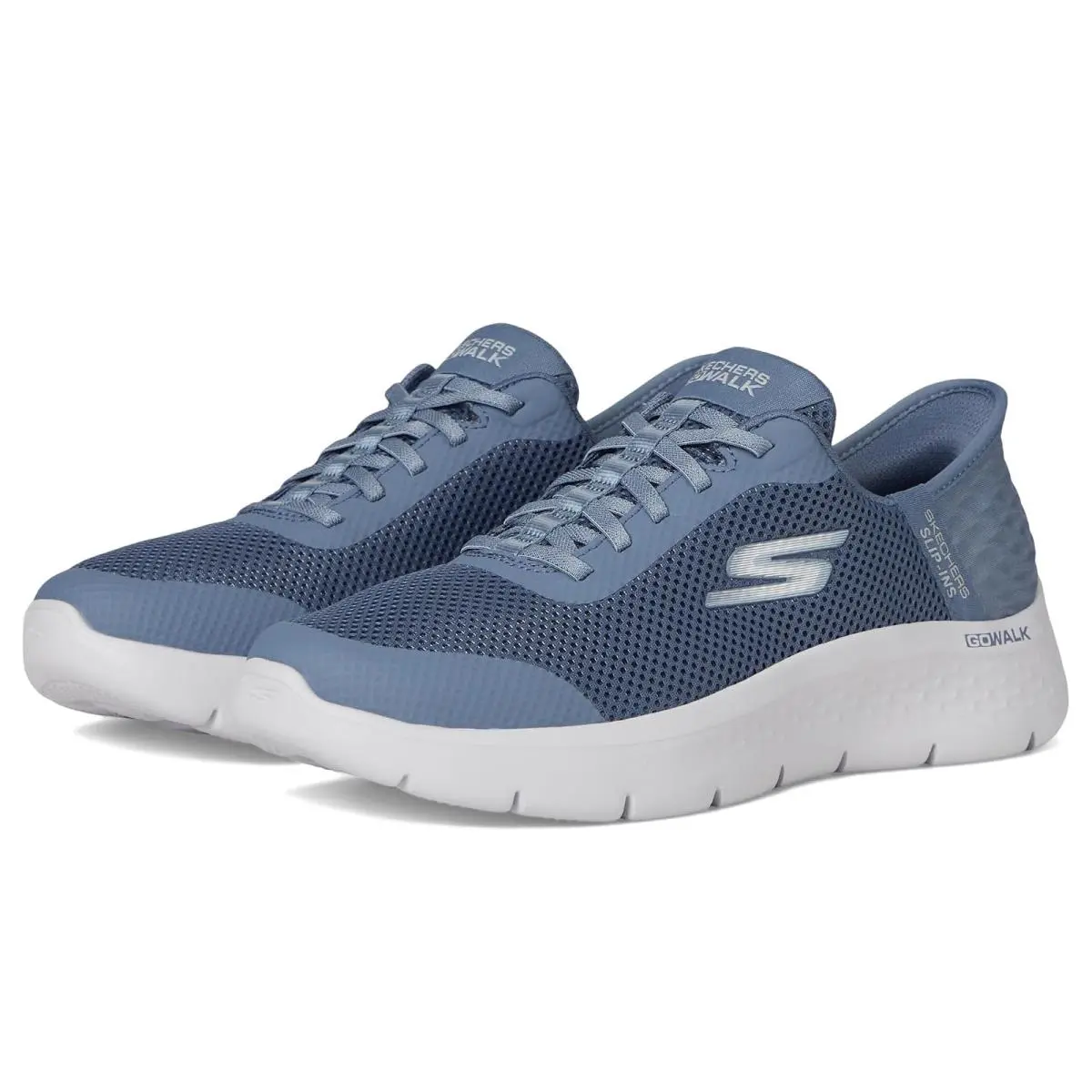 Woman`s  Performance Go Walk Flex Hands Free Slip-ins - Grand Entry Blue by Skechers