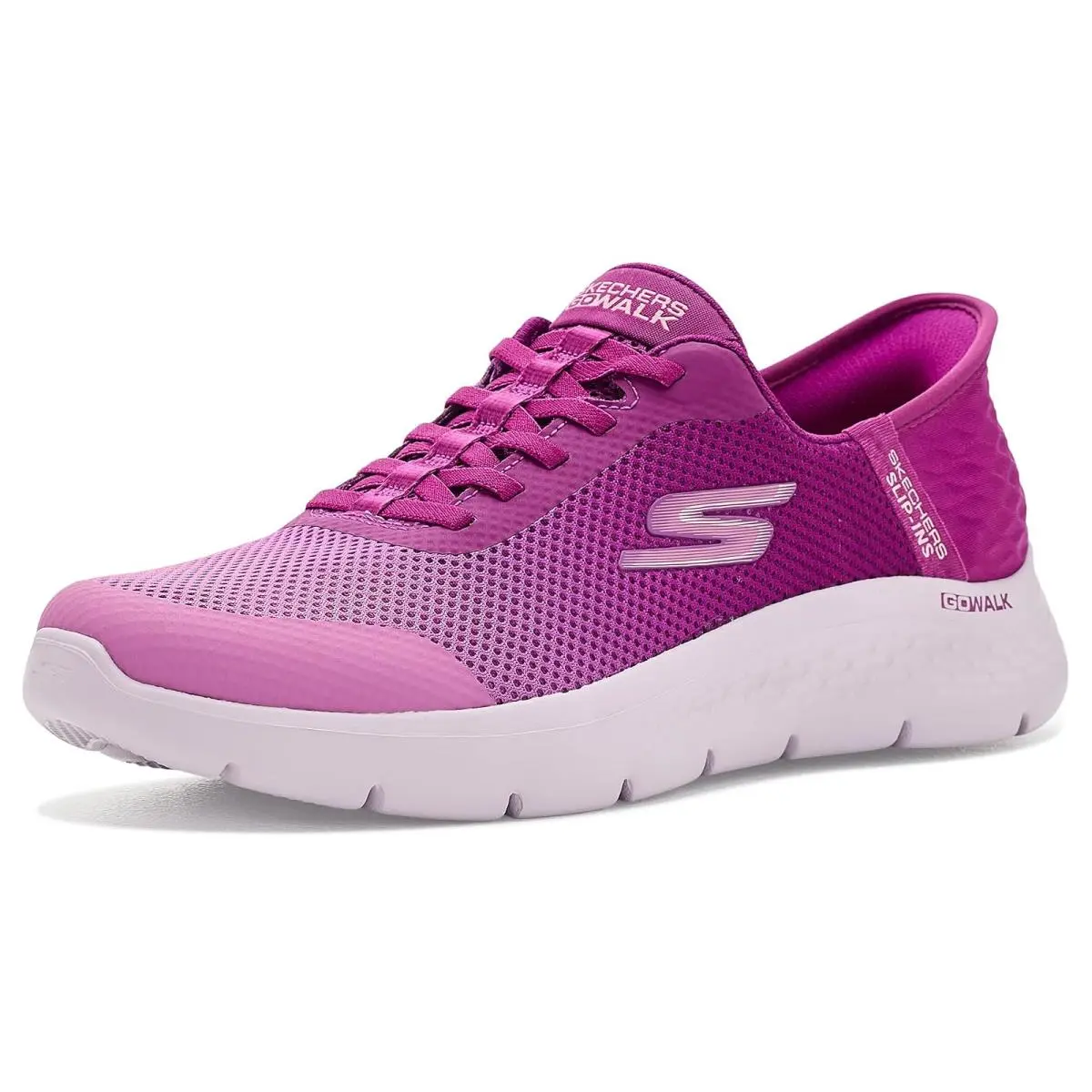 Woman`s  Performance Go Walk Flex Hands Free Slip-ins - Grand Entry Raspberry by Skechers