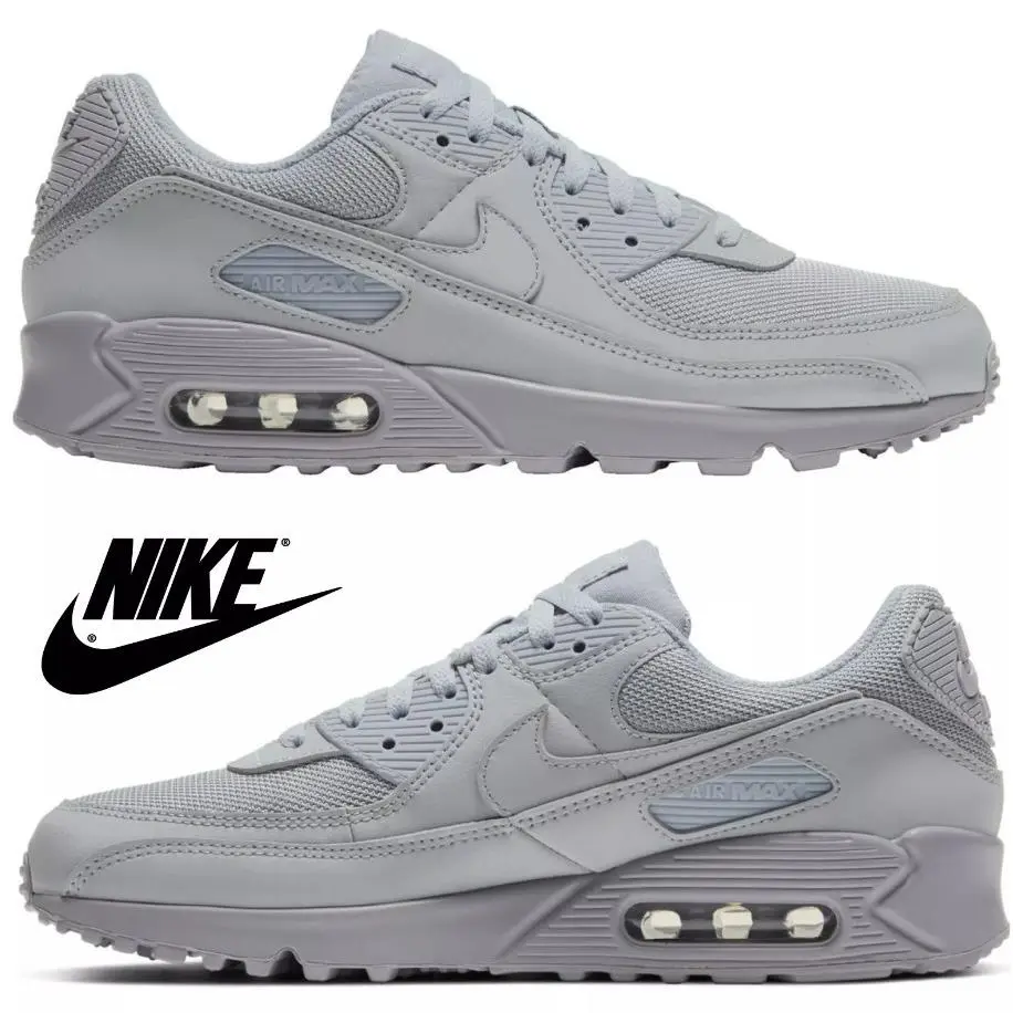 Nike shoes - Nike Air Max 90 - Air Max - Gray, Maufacturer: Grey/Grey/Black 23