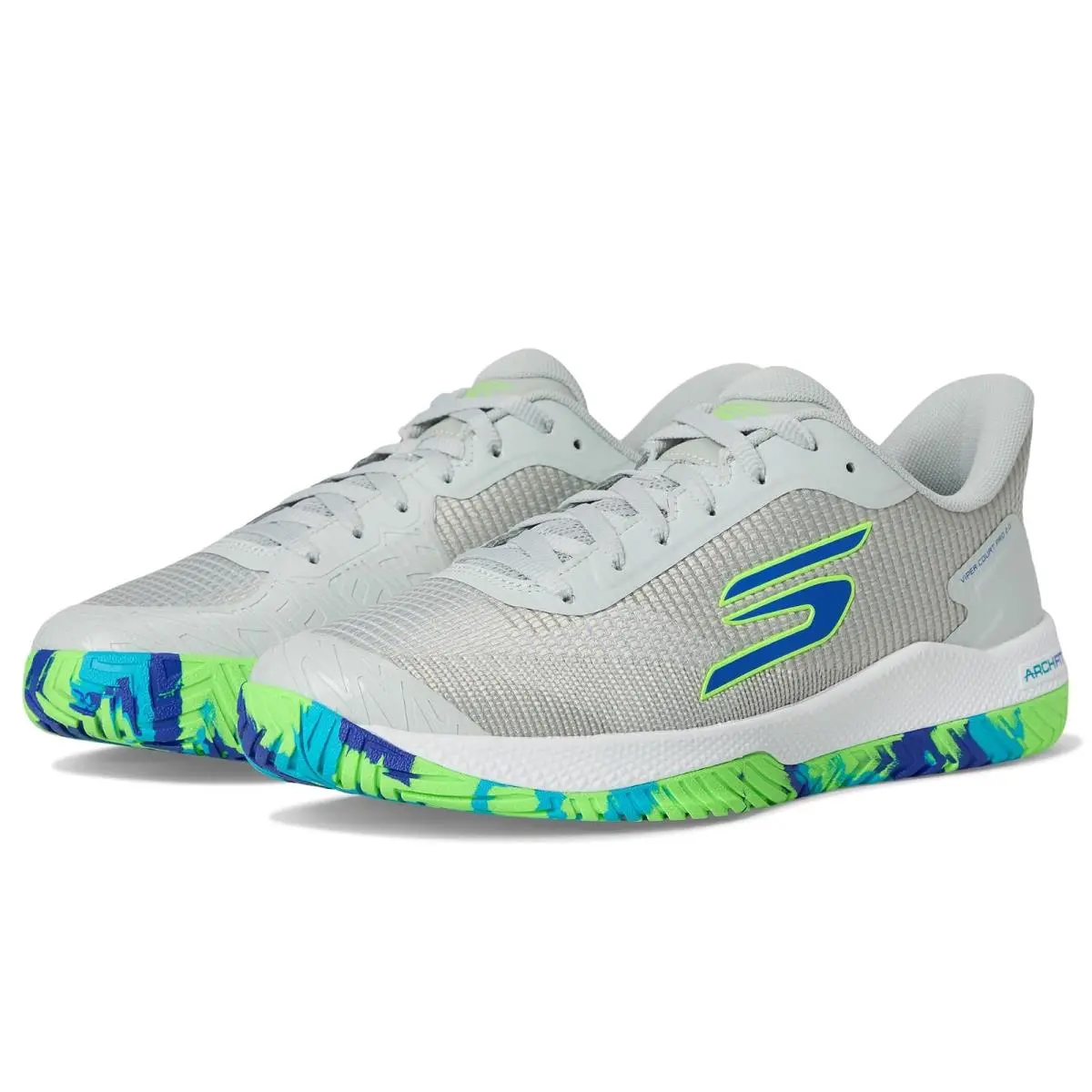 Man`s Shoes  Pickleball Viper Court Pro 2.0 Sneaker Gray by Skechers