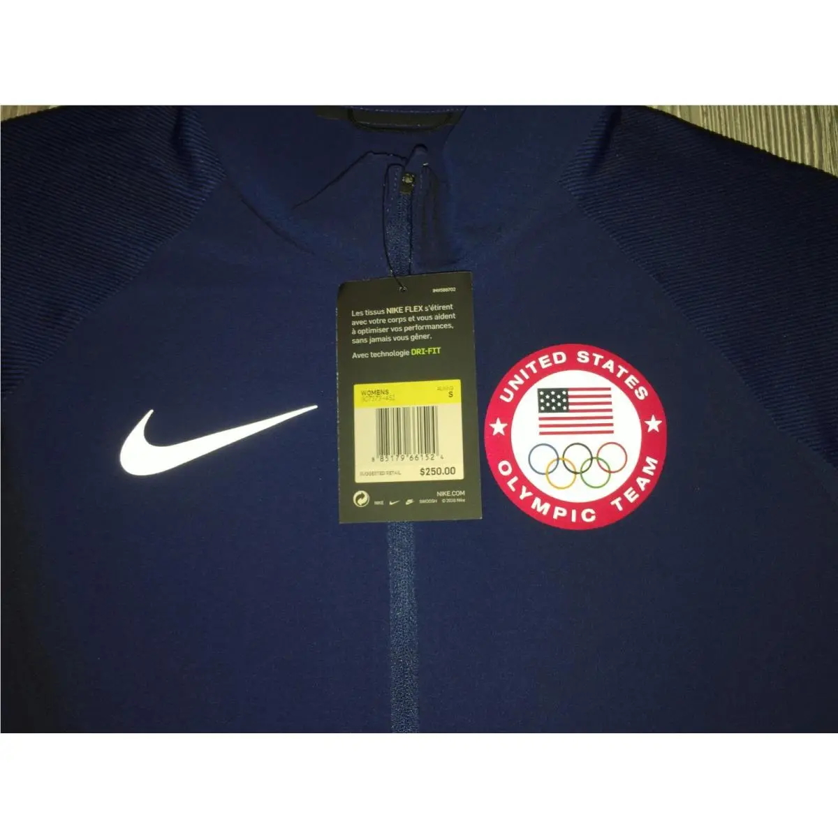 Nike clothing - NIKE USA Flex Team Olympic L/S Jacket - 807373 - Blue 9