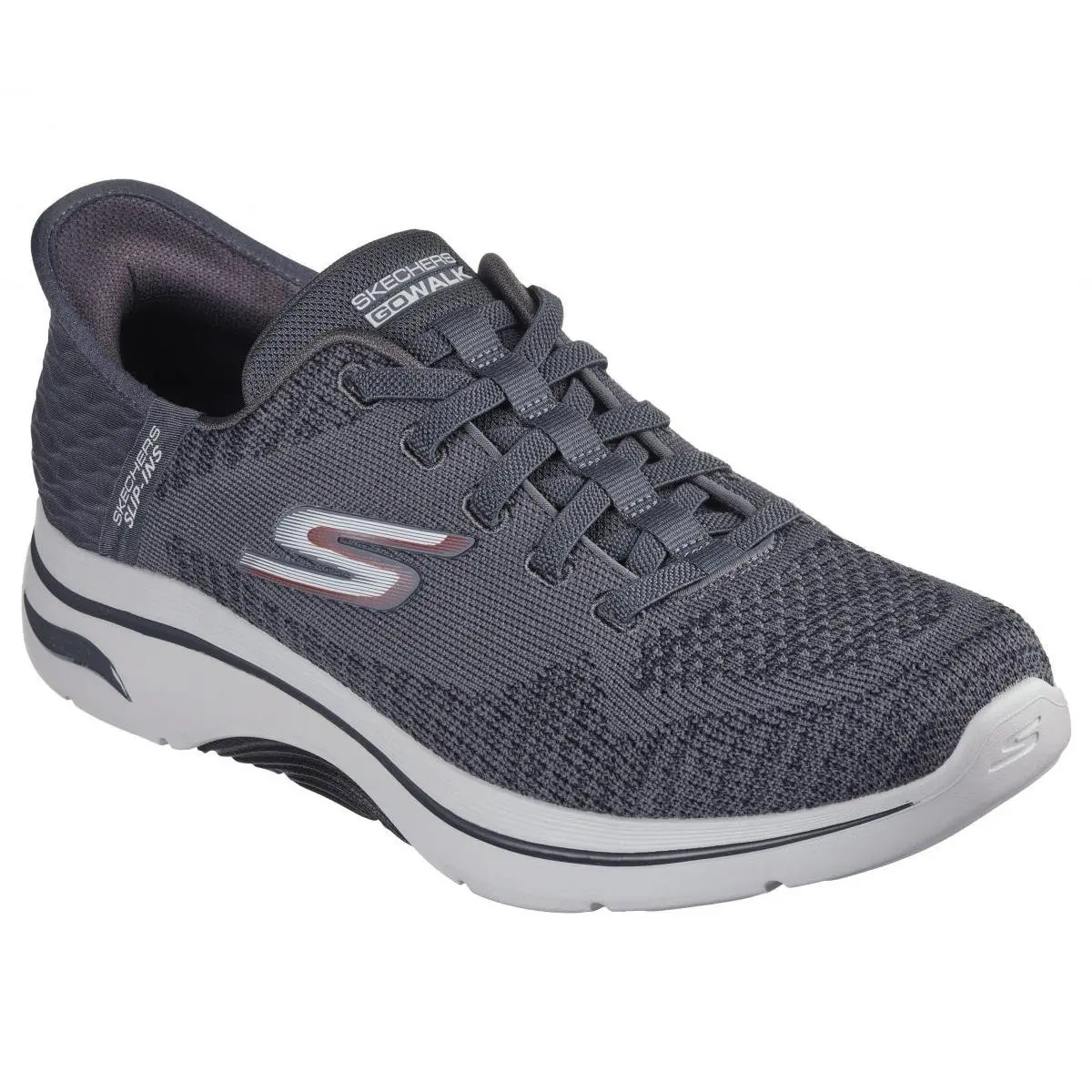 Skechers shoes - Charcoal/Red 0