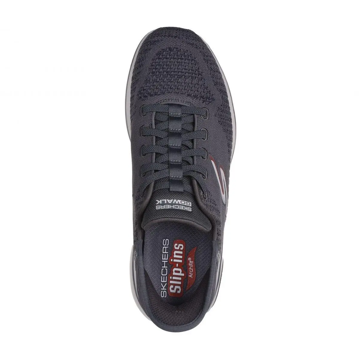 Skechers shoes - Charcoal/Red 5