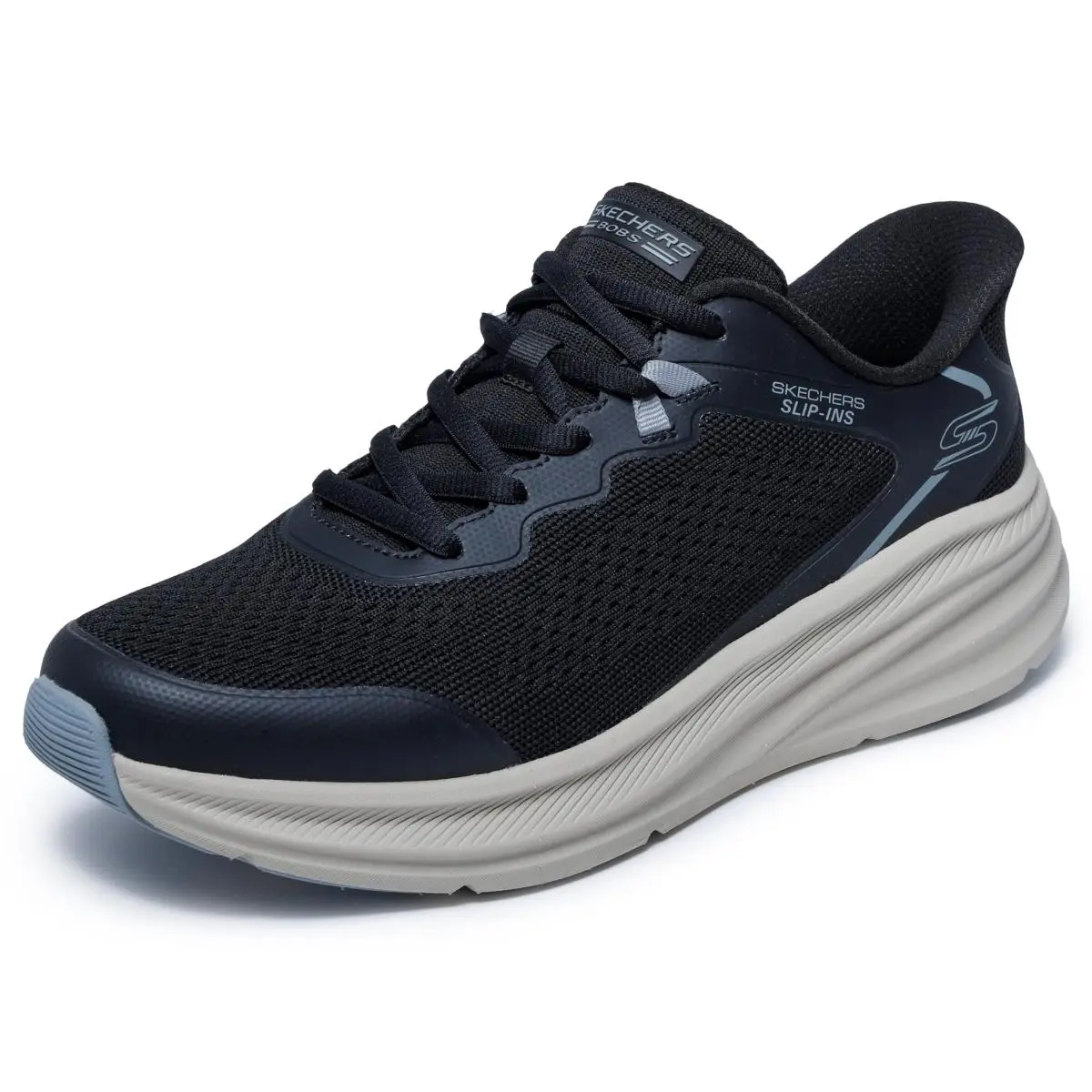 Bobs Men`s Skillz Slip-ins Sneaker Blk 6.5 by Skechers