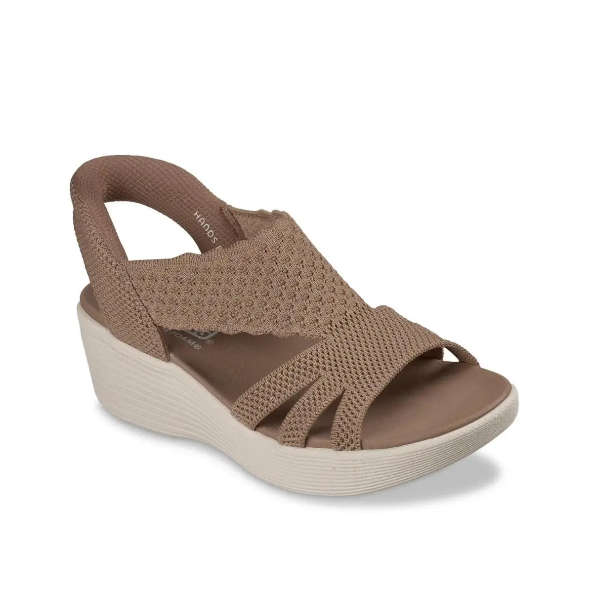 Woman`s Casual Sandals  Hands Free Slip Mocha Brown by Skechers