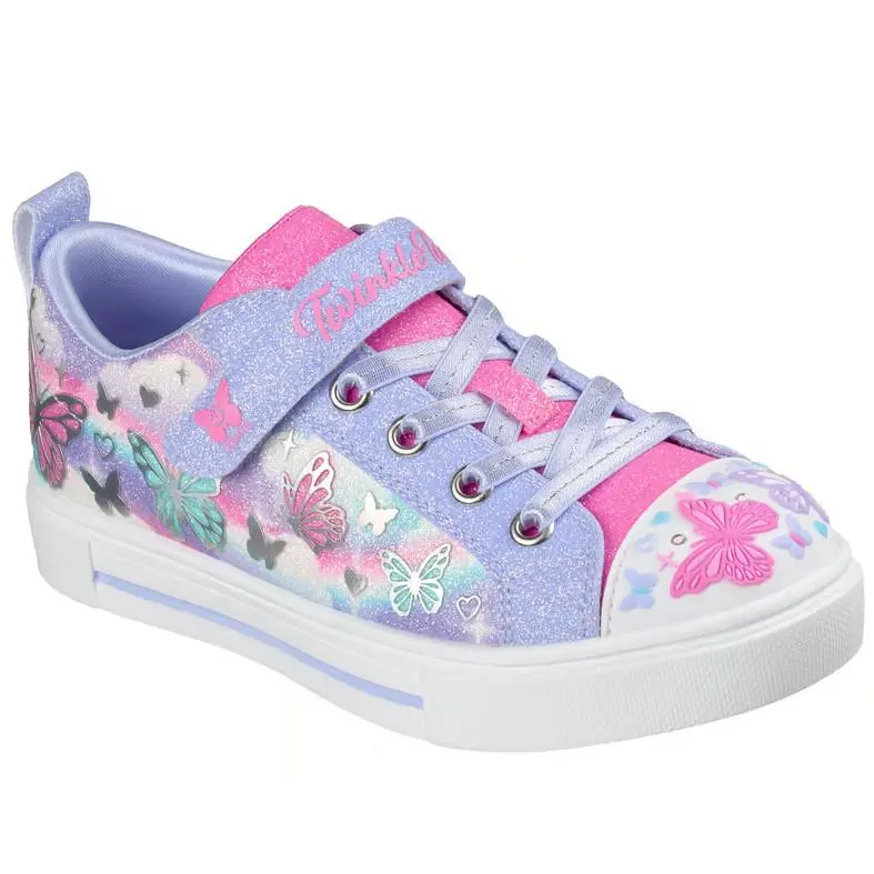 Skechers Toddler Girls Twinkle Toes: Twinkle Sparks - Butterfly Sky 314470L Lvmt
