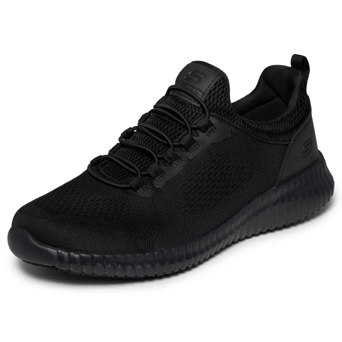 Skechers Men`s Cessnock Food Service Shoe Black/white 11 M US