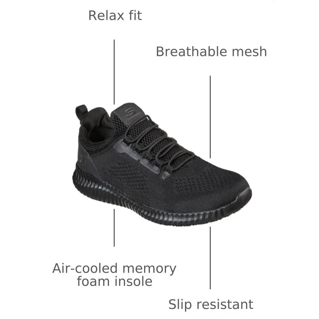 Skechers shoes - 77188 w - 77188W-017-9 US - black 1