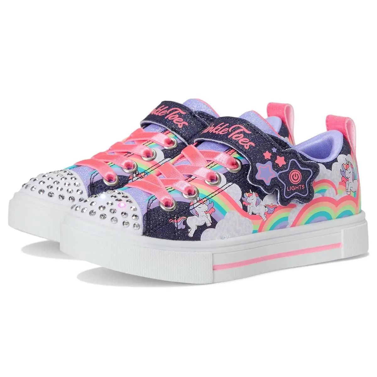 Girl`s  Kids Twinkle Sparks - Jumpin` Clouds 314809L Little Kid by Skechers
