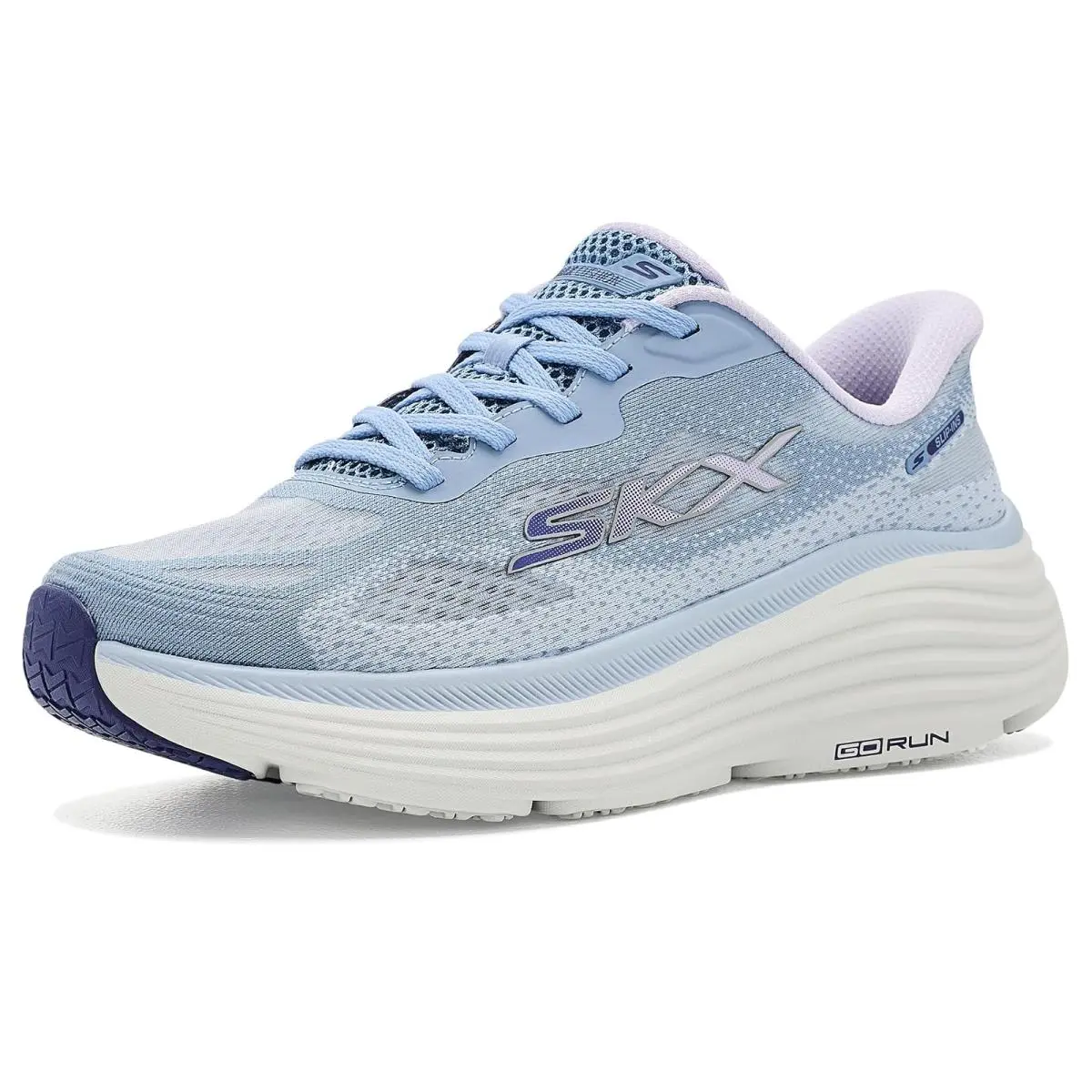 Woman`s Shoes  Max Cushioning Endeavour Pace Rhythm Blue/Purple by Skechers