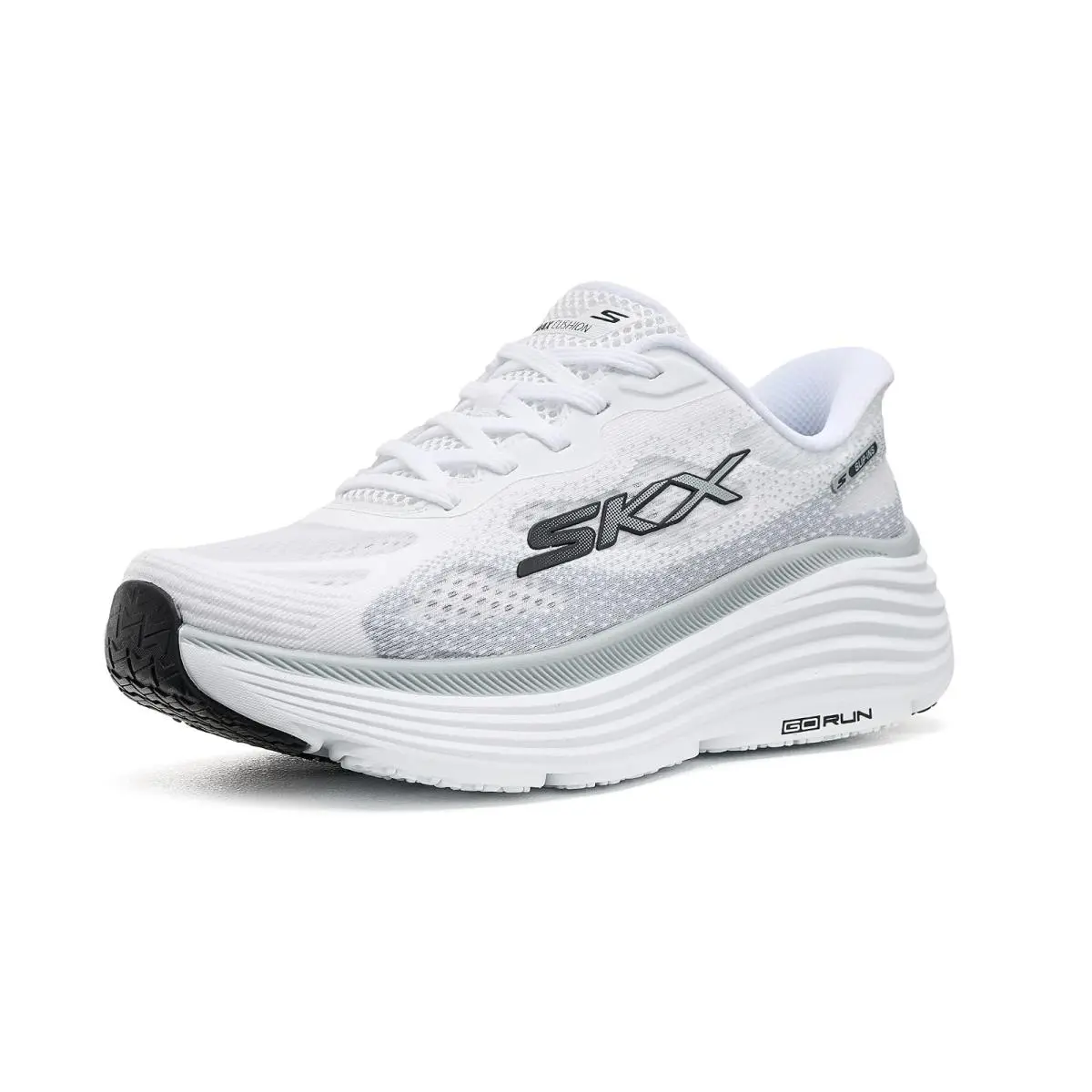 Woman`s Shoes  Max Cushioning Endeavour Pace Rhythm White/Black by Skechers