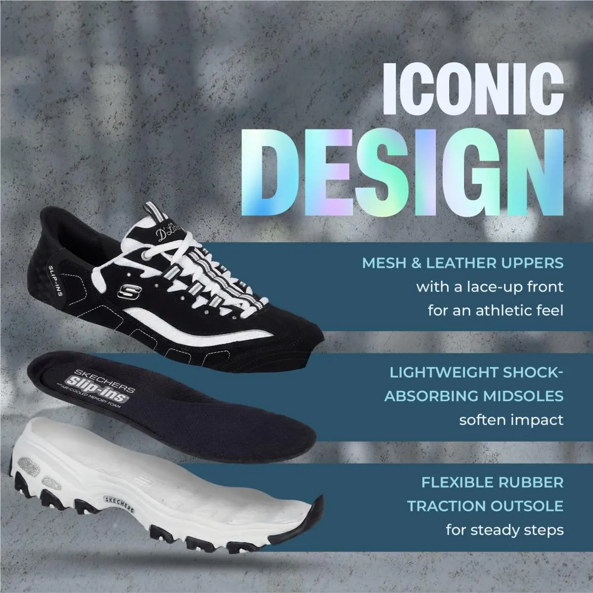 Skechers shoes - 150030 - 150030 - black white 3