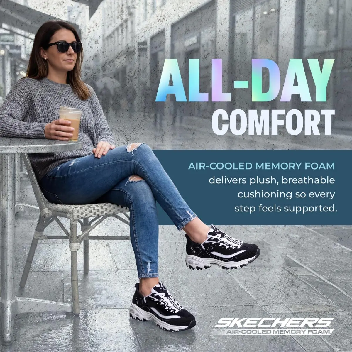 Skechers shoes - 150030 - 150030 - black white 4