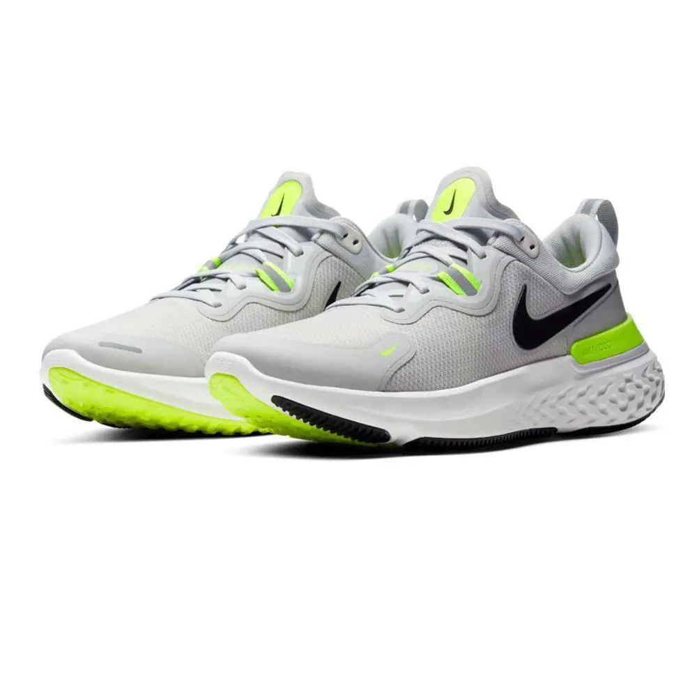 React Miler Grey Volt Black Sz 7-13 CW1777 005 Running Shoes by Nike