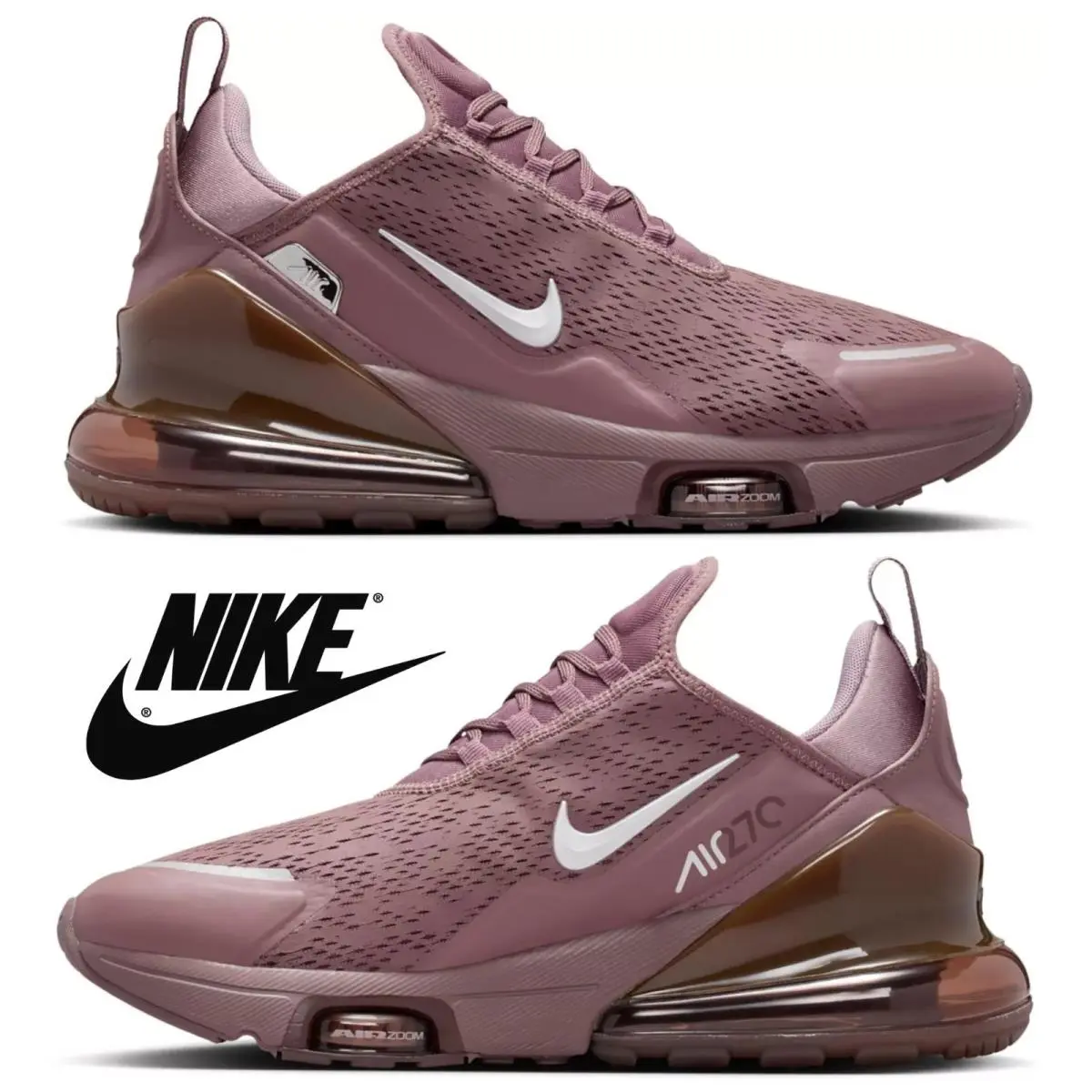 Nike shoes - Nike Air Max 270 Premium - Brown, Maufacturer: Tattoo/Metallic Silver/Taupe Grey 8