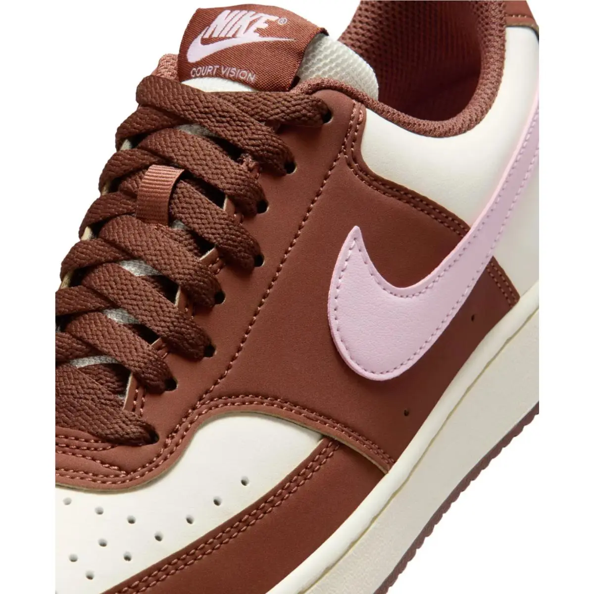 Nike shoes - Nike Court Vision Low Next Nature - IM1652-004 - white brown pink 6