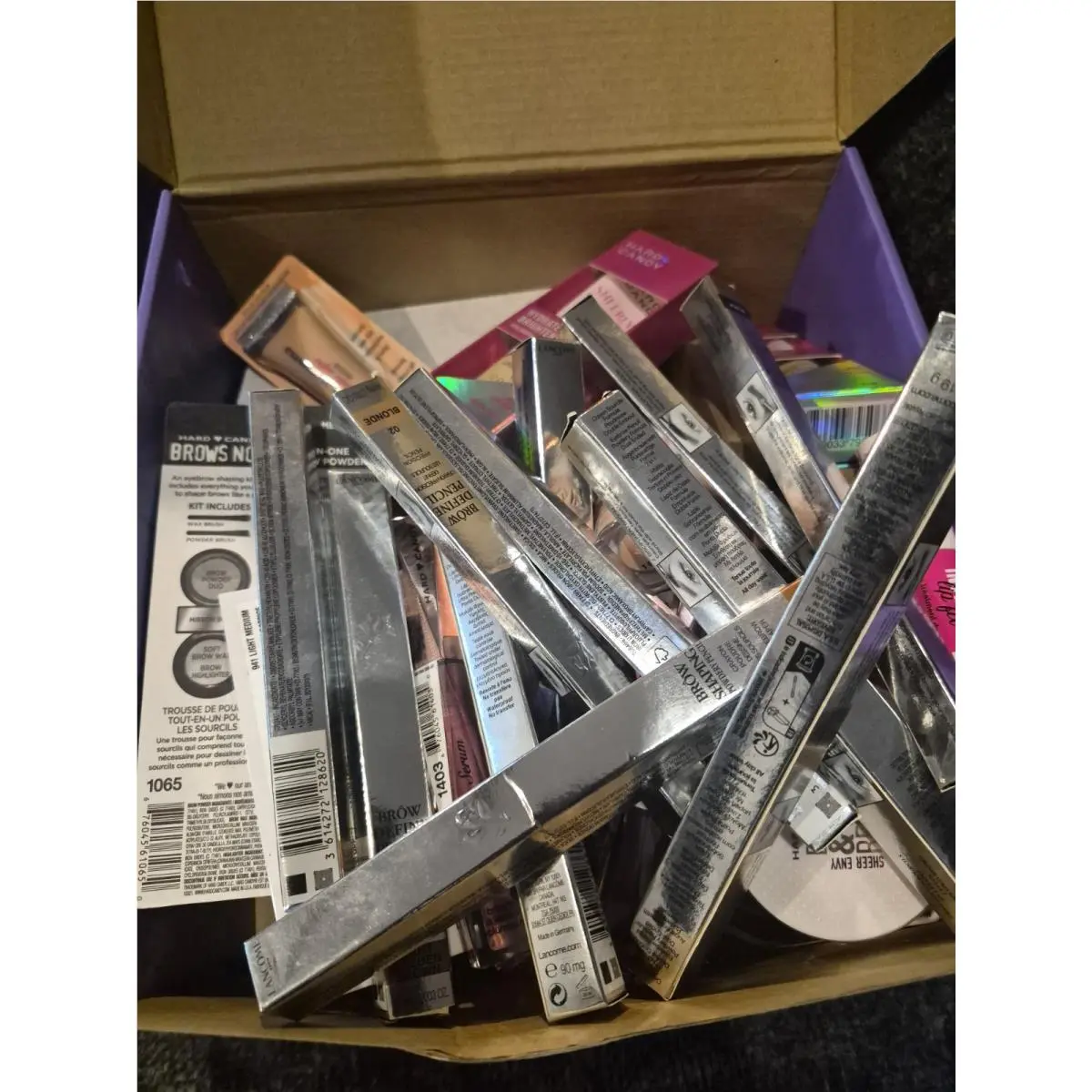 Makeup Lot of 60 Pieces Includes Lancome and Hard Candy by Laura Geller