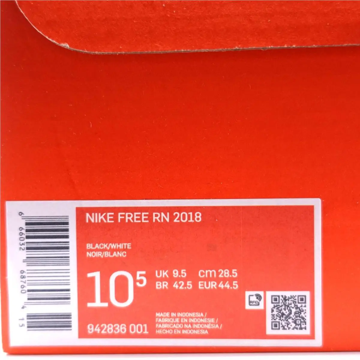 Nike shoes - Nike Free Rn 2018 - Free - 942836001 - Black, White 6