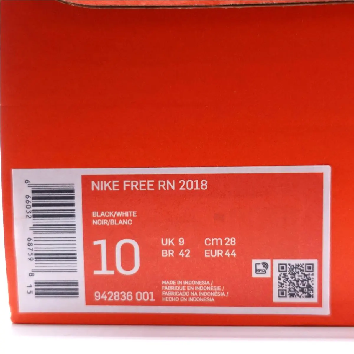 Nike shoes - Nike Free Rn 2018 - Free - 942836001 - Black, White 4