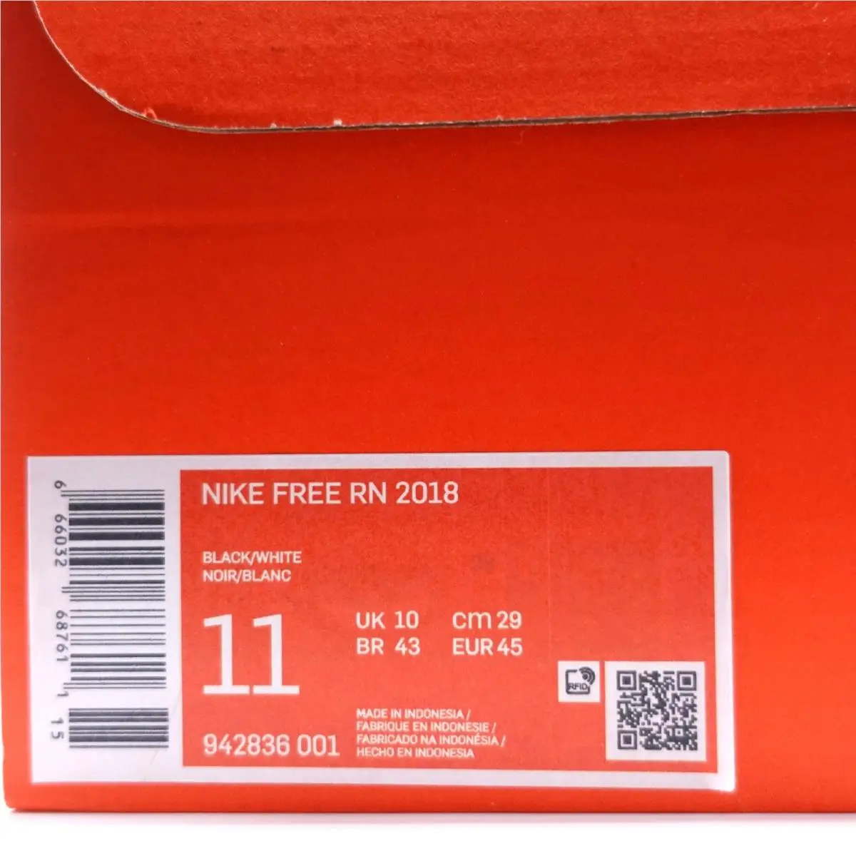 Nike shoes - Nike Free Rn 2018 - Free - 942836001 - Black, White 8