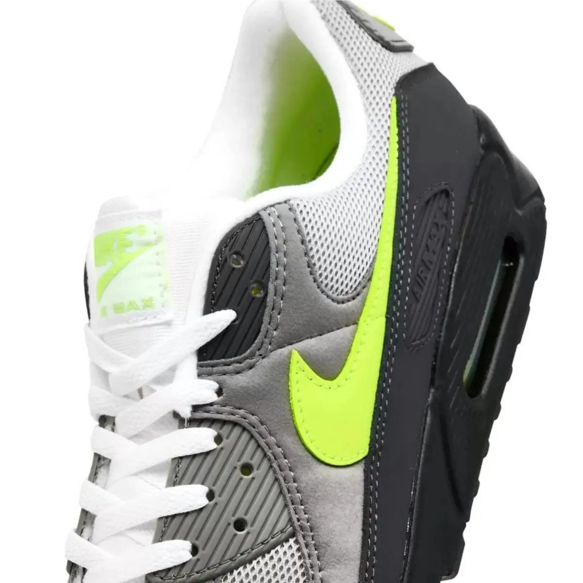Nike shoes - Nike Air Max 90 - Air Max - Gray, Maufacturer: Black/Neon Yellow/Anthracite/Light Charcoal/Pearl Grey/White 2