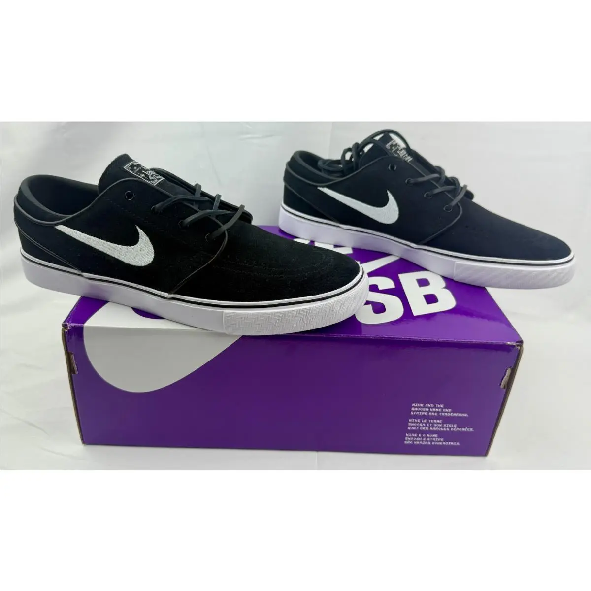 SB Zoom Stefan Janoski Og+ Black White Sneakers FD6757-001 Mens Sz by Nike
