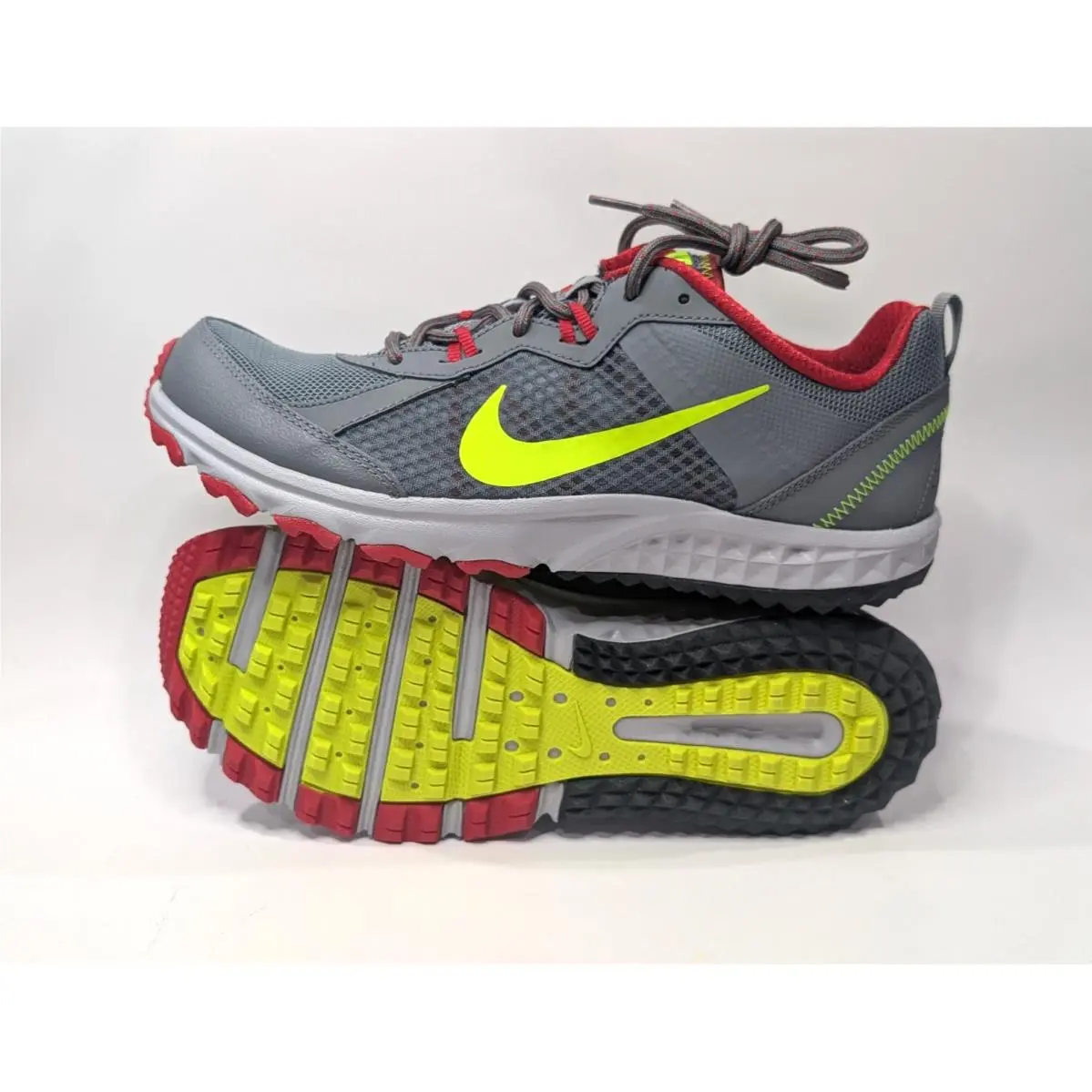 Nike shoes - Nike Wild Trail - Wild Trail - 642833-003 - Grey/Volt/Red 12