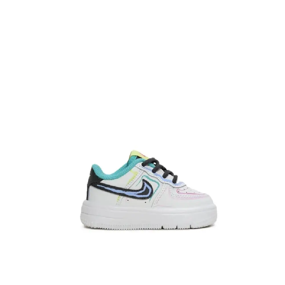 Toddler`s  Force 1 Low BT Lace White/anthracite-hyper Pink IR1822 100 by Nike