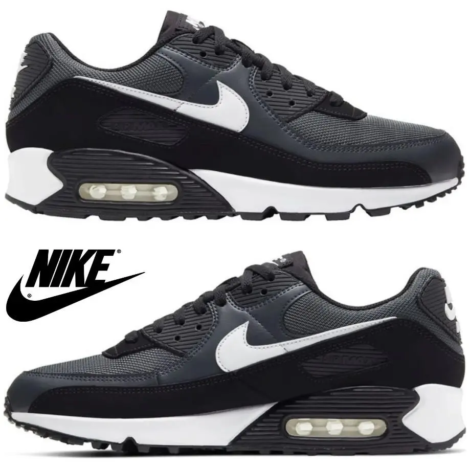 Nike shoes - Nike Air Max 90 - Air Max - Black, Maufacturer: Gry/wht/smoke Gry/blk 13