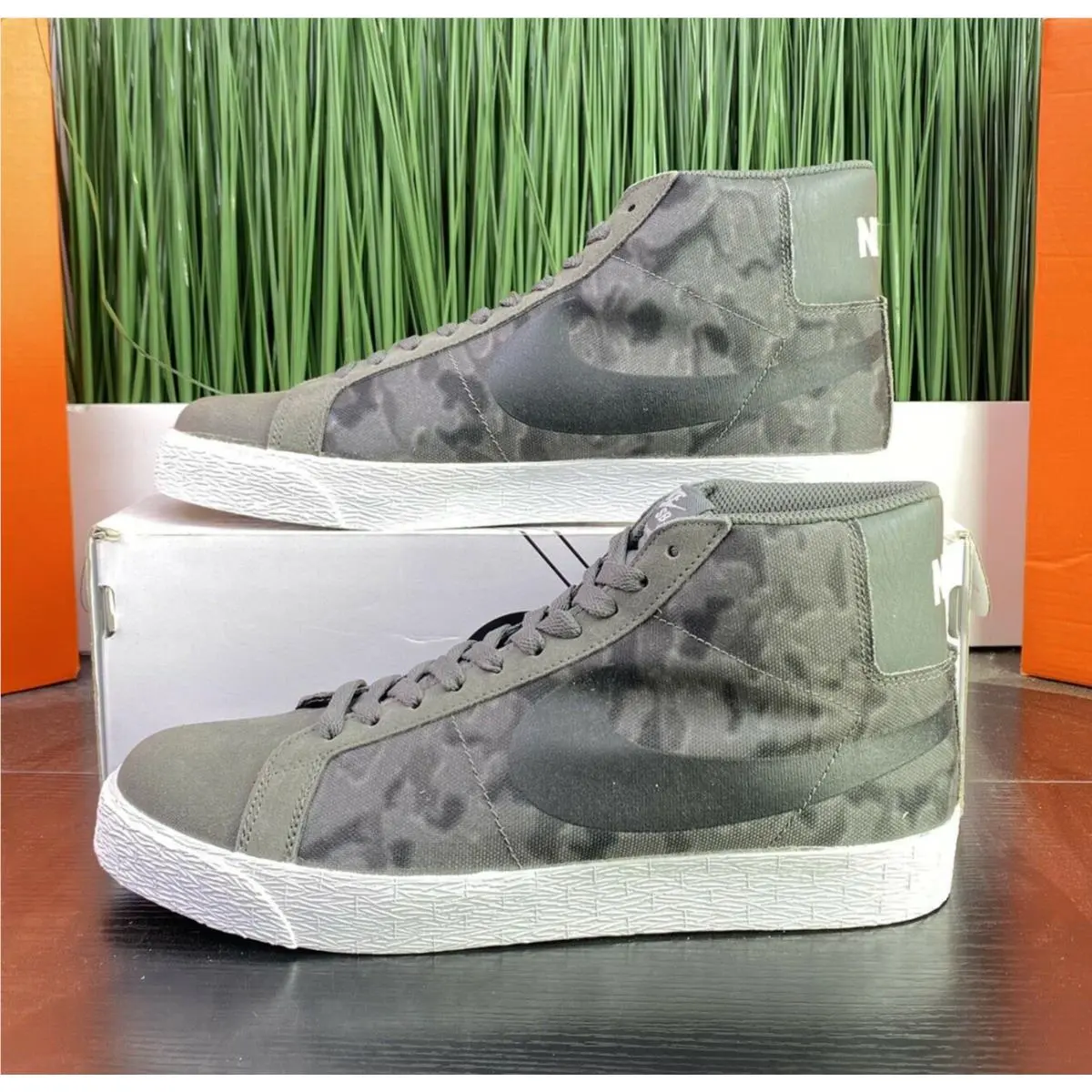 Blazer SB Premium SE Nby Camo White Mens Shoes 631042-003 Size 9.5-10.5 by Nike