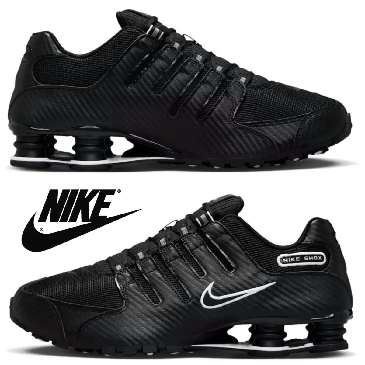 Shox NZ Men`s Sneakers Running Athletic Sport Shoes Casual Walking Comfort by Nike