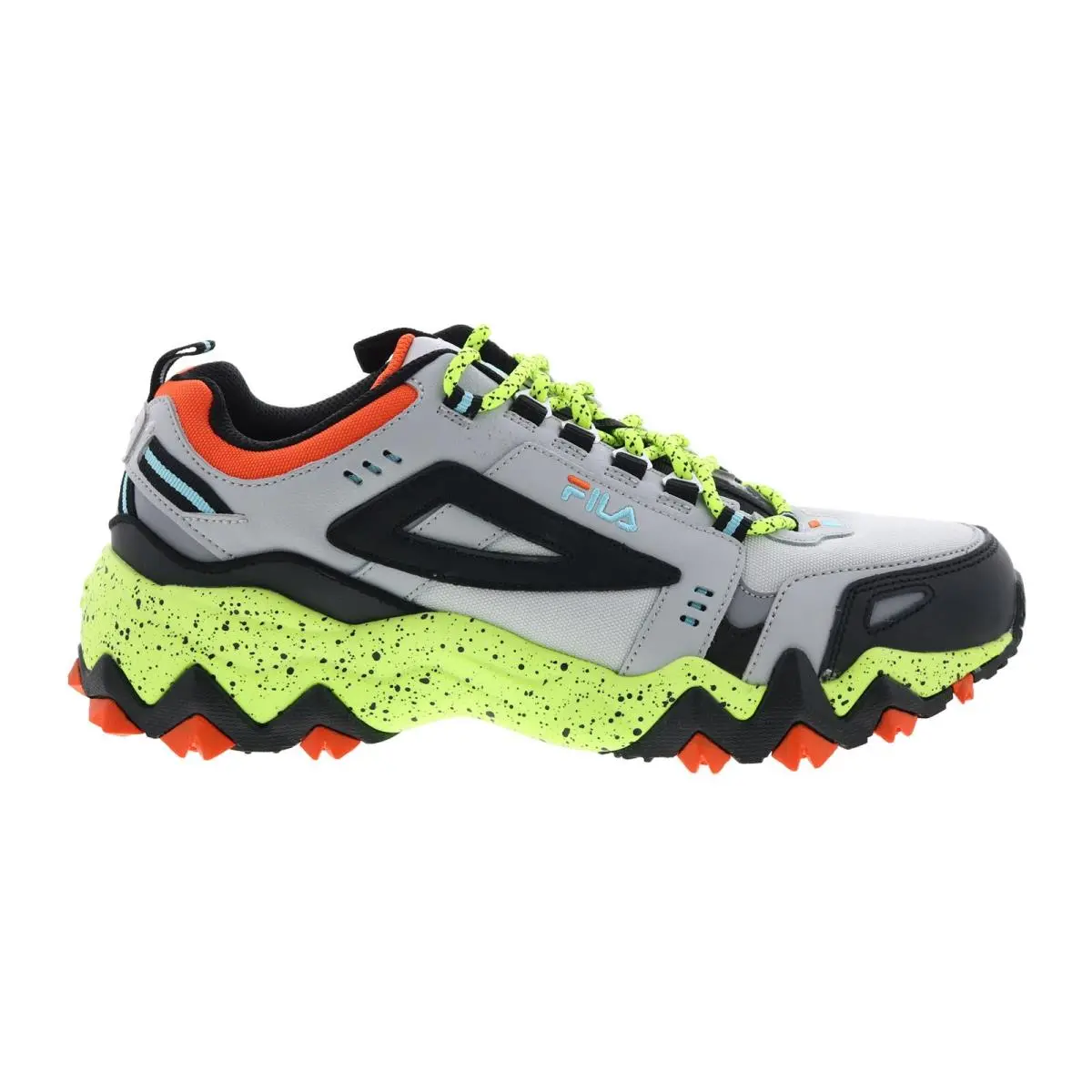 Fila Oakmont TR Trail 1JM01258-055 Mens Gray Leather Athletic Hiking Shoes