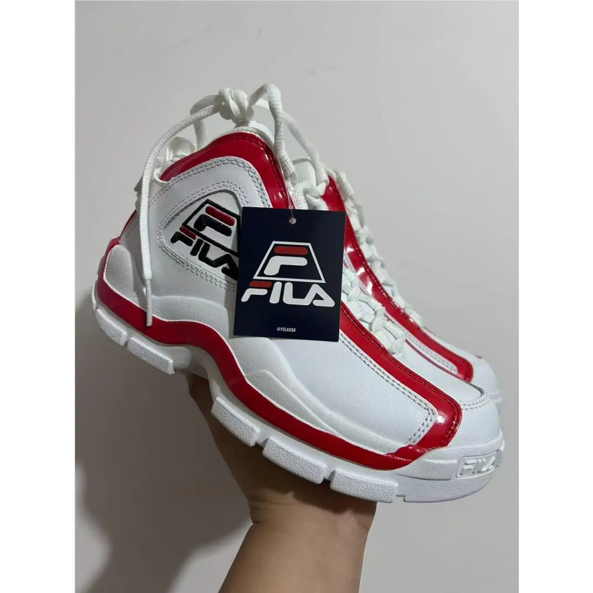 Fila Grant Hill 2 Unisex Kids` White/red Basketball Shoes 3BM00624-114