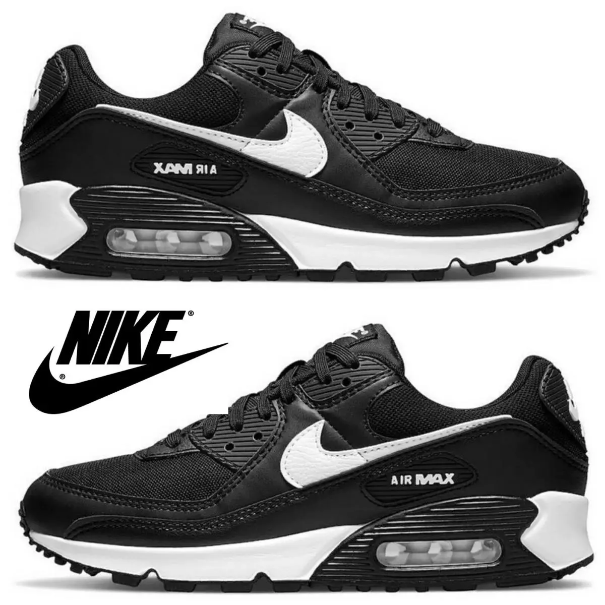 Nike shoes - Nike Air Max 90 - Air Max - Black, Manufacturer: Black/White/Black 5