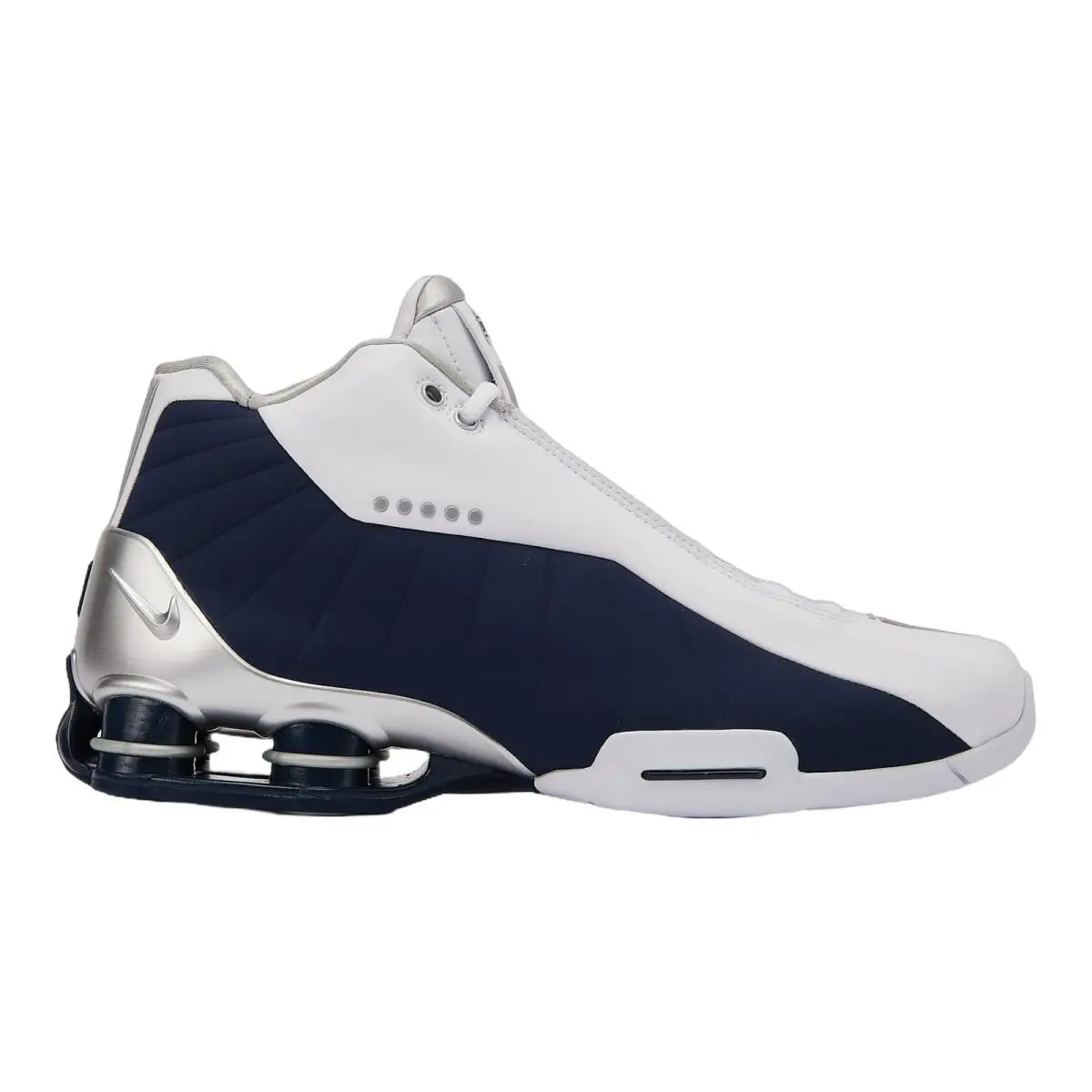 Shox BB4 Athletic Shoe Men White Midnight Navy Metallic 8-14 IR1983-100 by Nike
